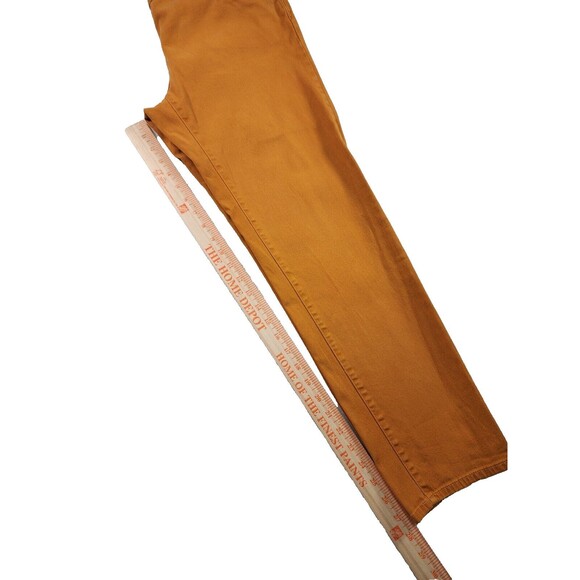 Chaus Jeans Women's 12 Soft Denim 5-Pockets Preppy Classic Taper Leg Rust Gold - Picture 6 of 7